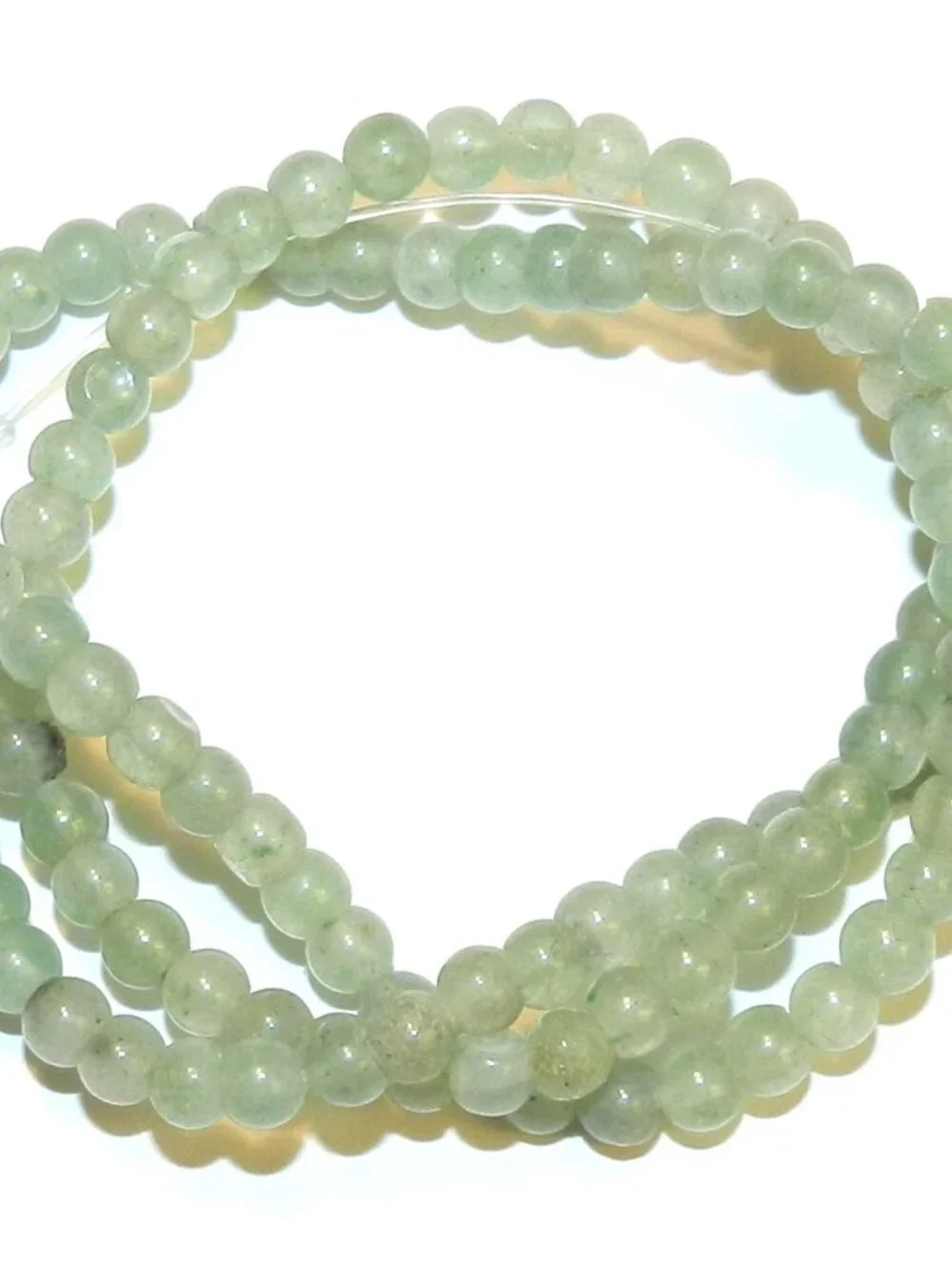 GR252 Green Aventurine 4mm Round Natural Gemstone Beads 16